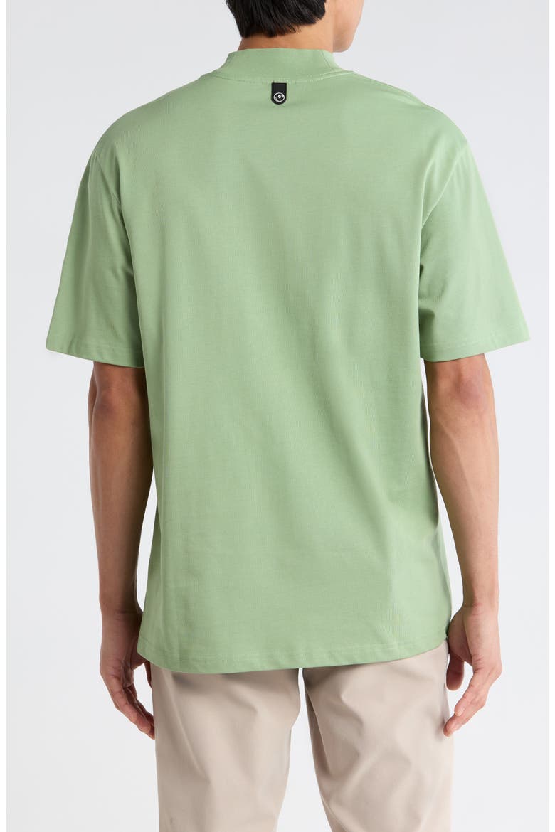 Mare Mock Neck T-Shirt, Alternate, color, SEAFOAM SAGE