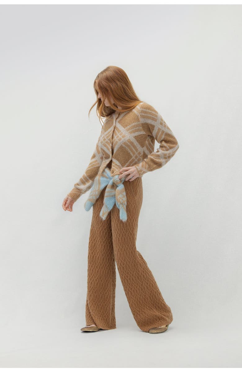 NAKED CASHMERE Mohair Cardigan, Alternate, color, Haystack Multi