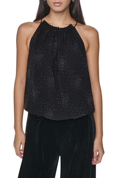 Firework Embellish Sleeveless Top
