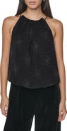 DKNY Firework Embellish Sleeveless Top