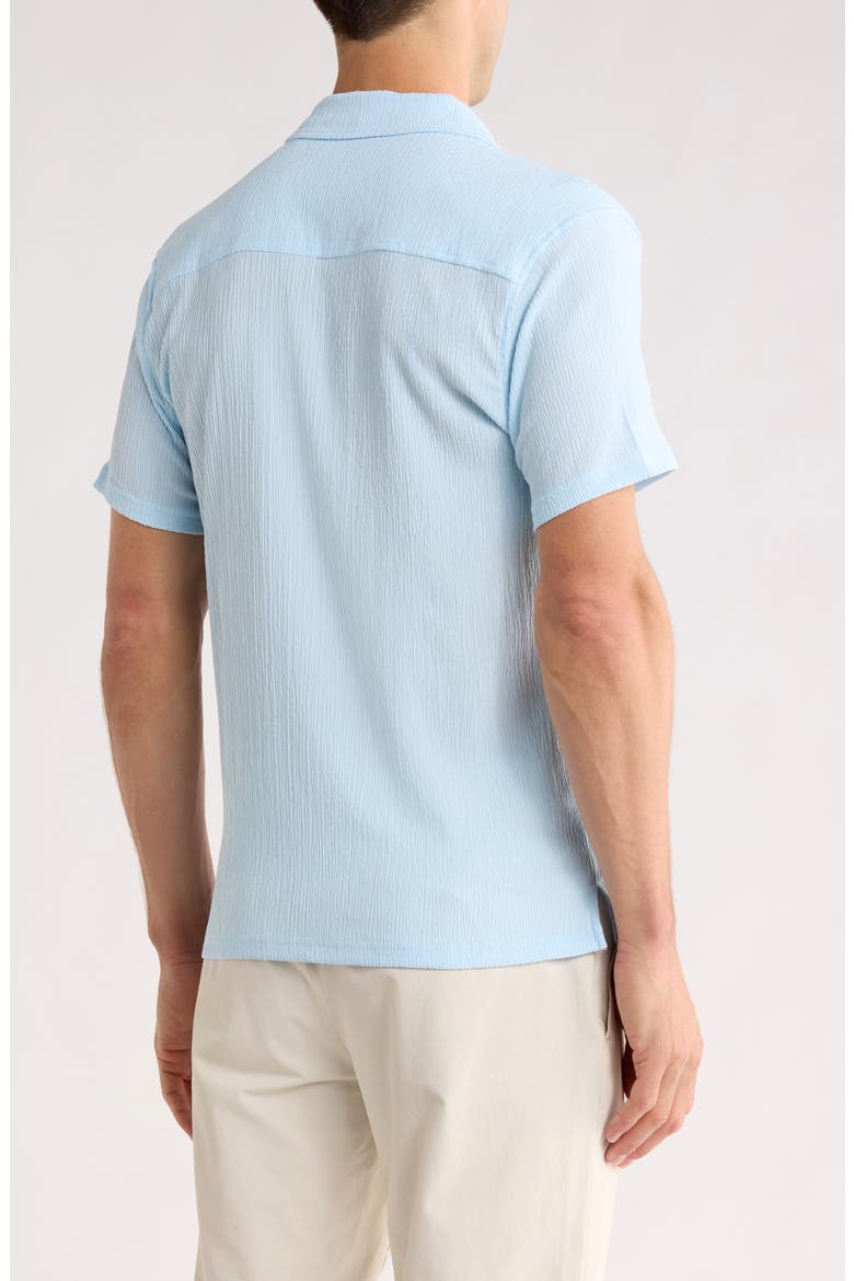 Crinkle Camp Shirt, Alternate, color, LIGHT BLUE