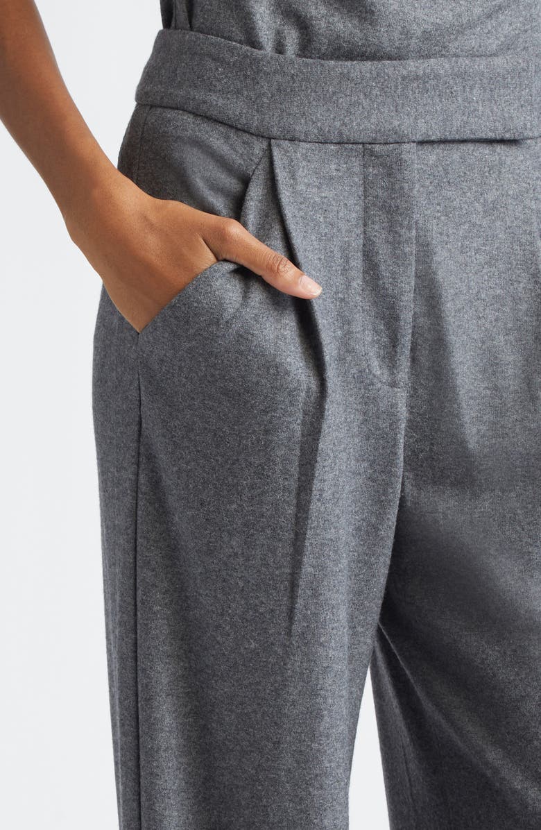 Veronica Beard Marbeau Wool Blend Pants, Alternate, color, Medium Heather Grey