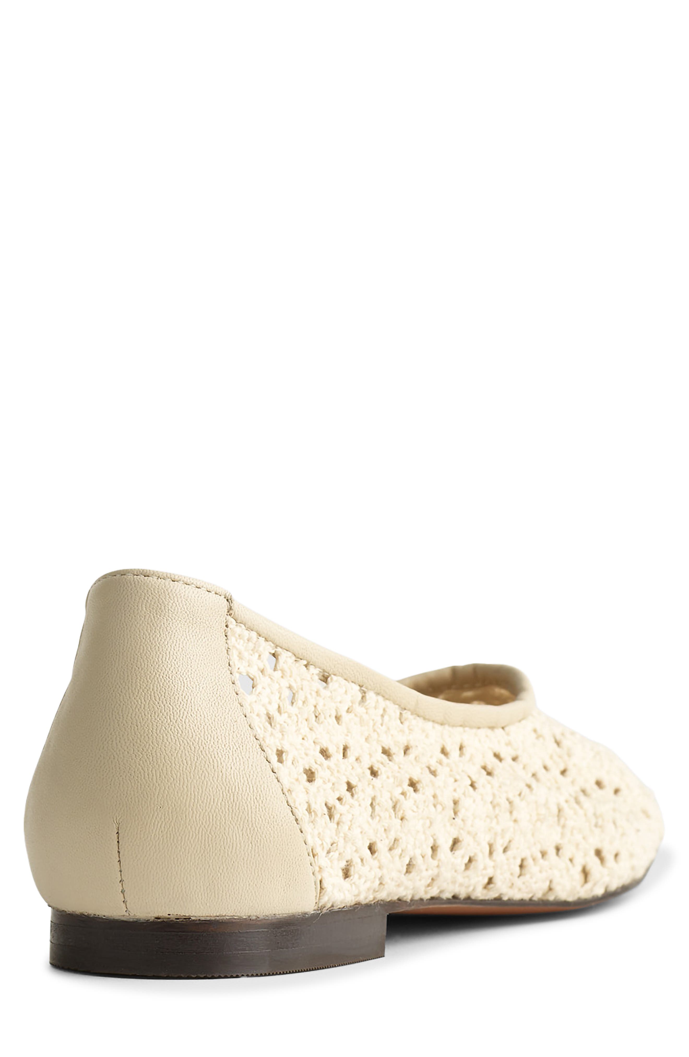 Madewell The Mylie Crochet Glove Flat, Alternate, color, Vintage Khaki