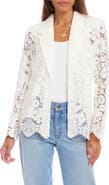Karen Kane Scallop Trim Lace Blazer