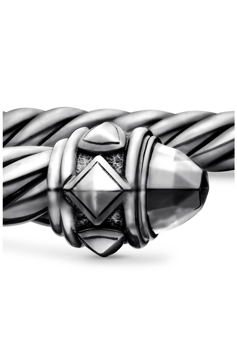 Renaissance® Classic Cable Bracelet, 5mm, Alternate, color, STERLING SILV W/ BLACK RHODIUM