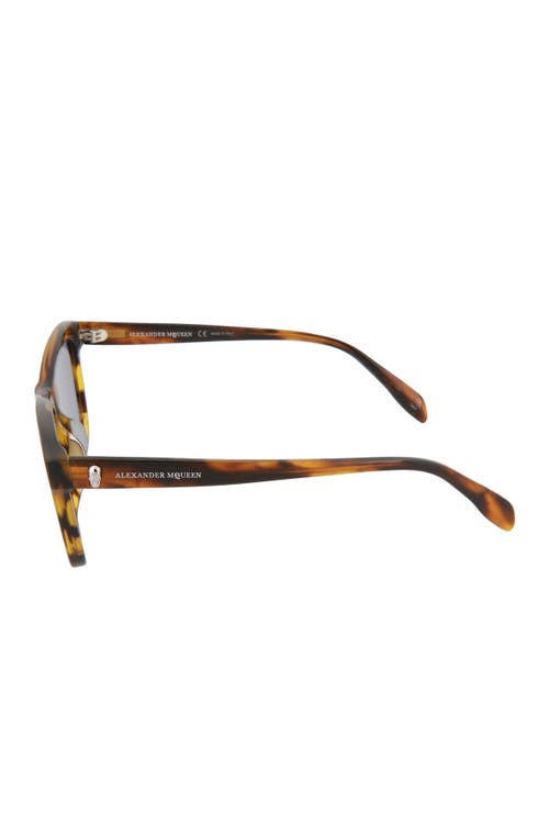 Alexander Mcqueen Mcqueen 54mm Square Sunglasses In Yellow Yellow Blue
