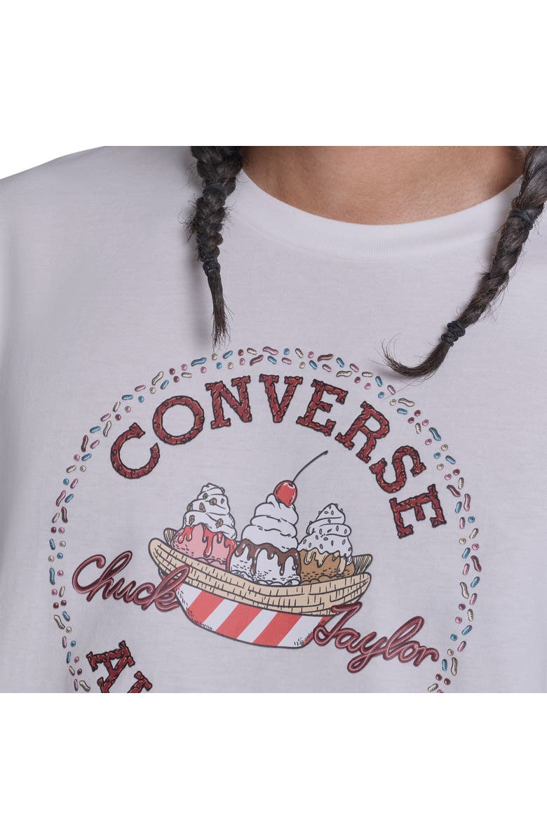 Converse Chuck Taylor Sundae T-Shirt, Alternate, color, White 10A