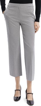 Theory Houndstooth Crop Pants