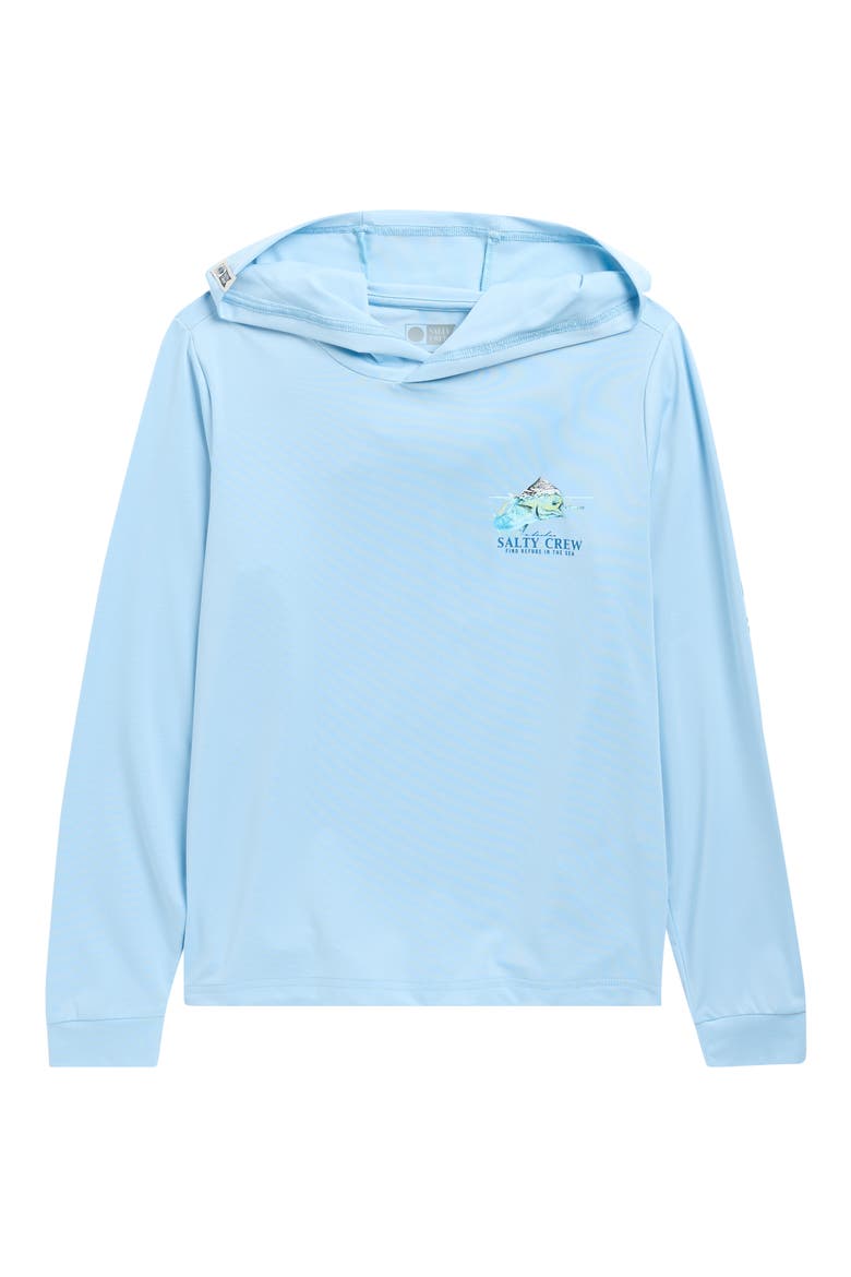 Kids' Surface Hooded Sunshirt, Main, color, CLEAR SKY