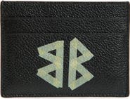 Balenciaga Cash Tape Type Logo Leather Card Holder
