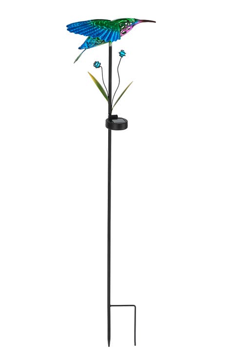 Spring Garden Solar Frog or Hummingbird Yardstake