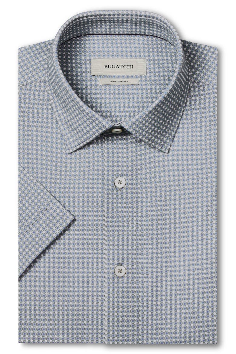 Miles OoohCotton® Geo Print Short Sleeve Button-Up Shirt, Alternate, color, AVOCADO