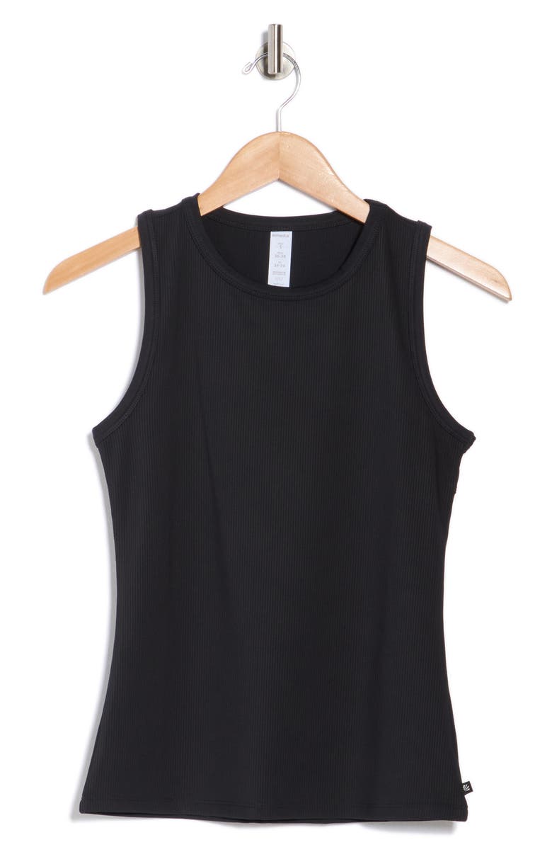 MARIKA Mindy Ribbed Active Tank, Main, color, Black