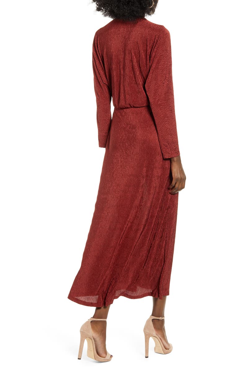 All in Favor Textured Long Sleeve Dress, Alternate, color,