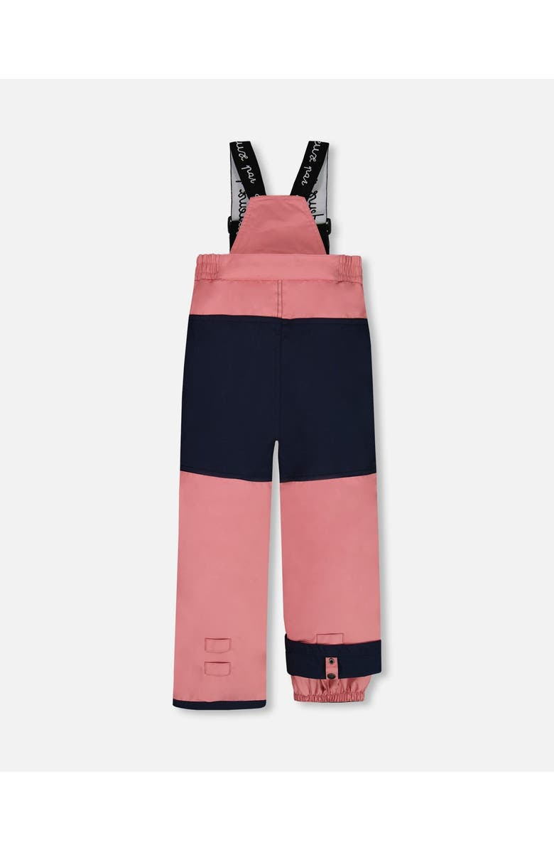 Deux par Deux Girl's Two Piece Snowsuit Printed Pastel Watercolor And Dusty Pink, Alternate, color, 