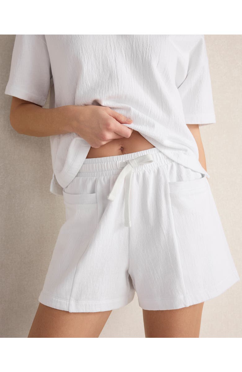 Haven Well Within Cotton French Terry Shorts, Main, color, White