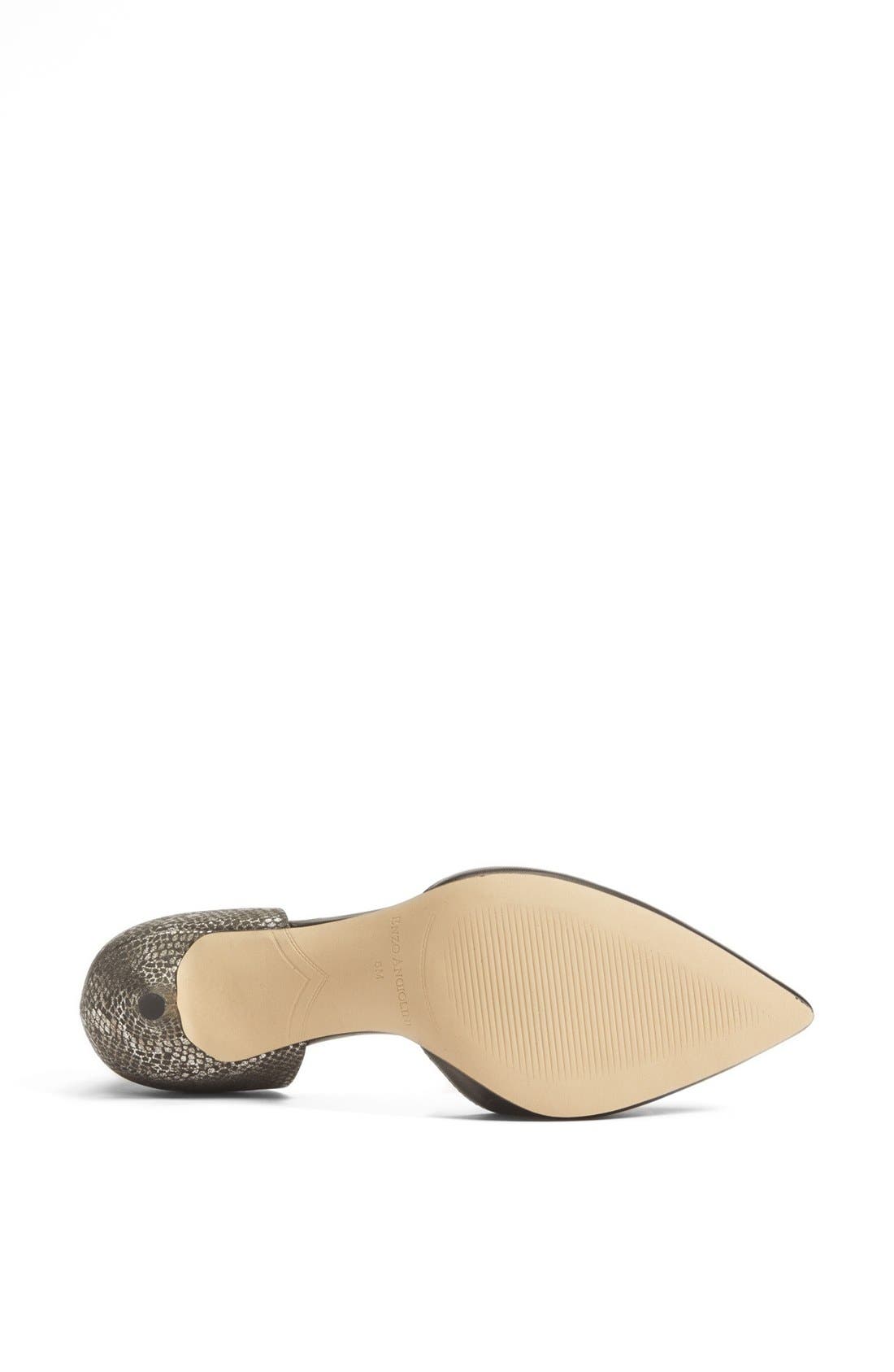 'Gabrino' Pump, Alternate, color, BLACK/ PEWTER