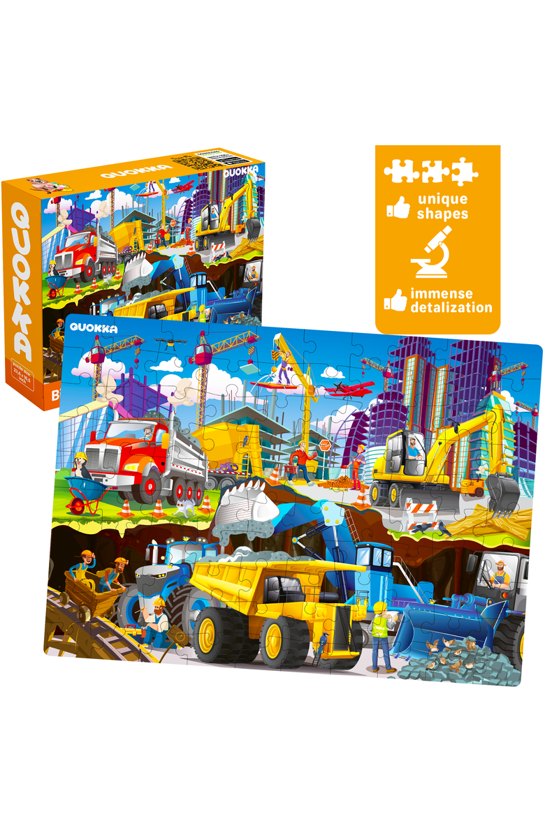Quokka 100 Piece Floor Jigsaw Puzzles for Kids - 3 Set Educational Themes, Alternate, color, Pirates