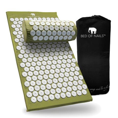 Bon Mat and Pillow Set Original Acupressure Design with 10962 Precision Nails