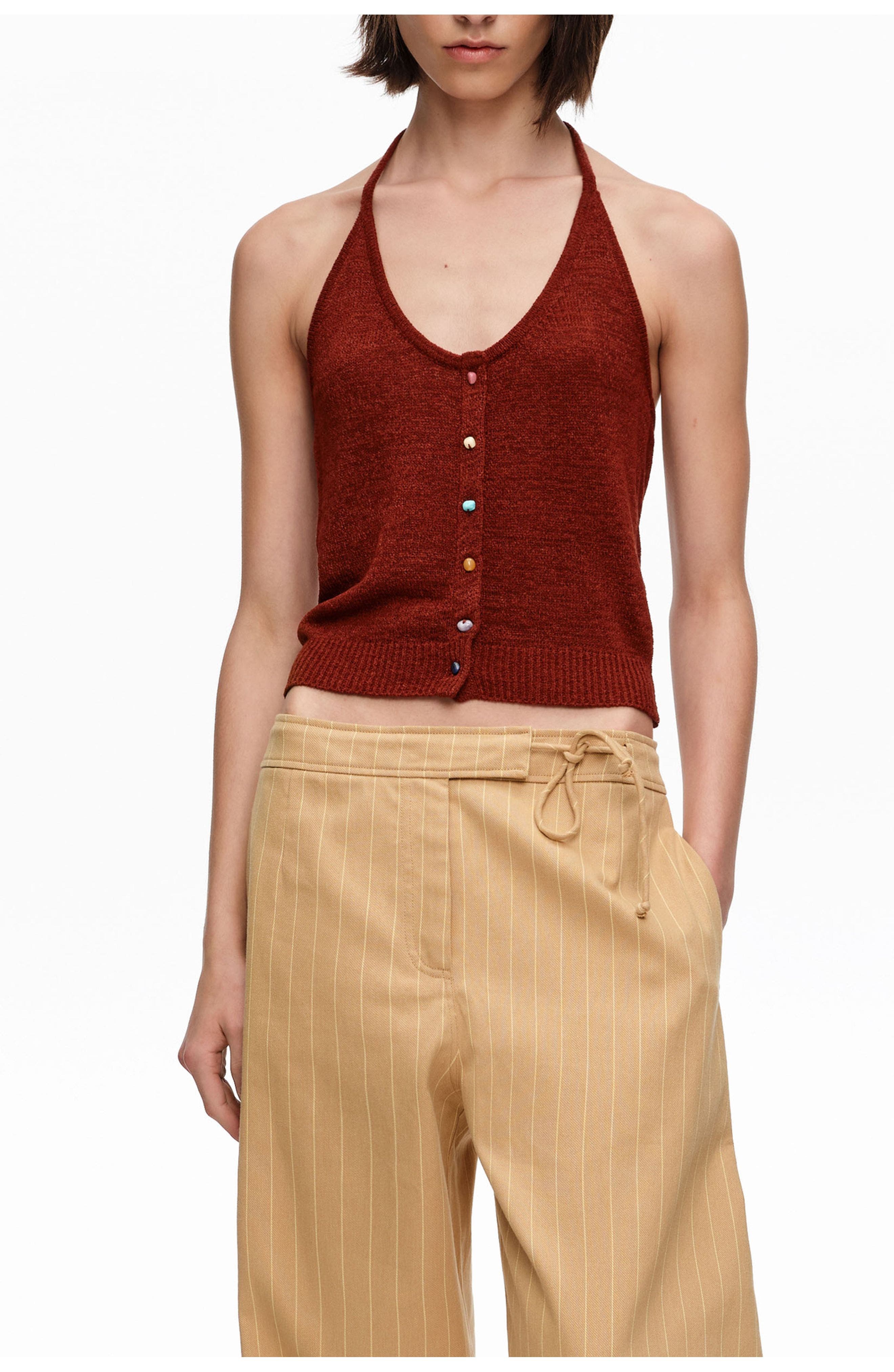 Halter Top With Stones