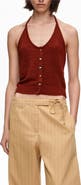 Bimba y Lola Halter Top With Stones