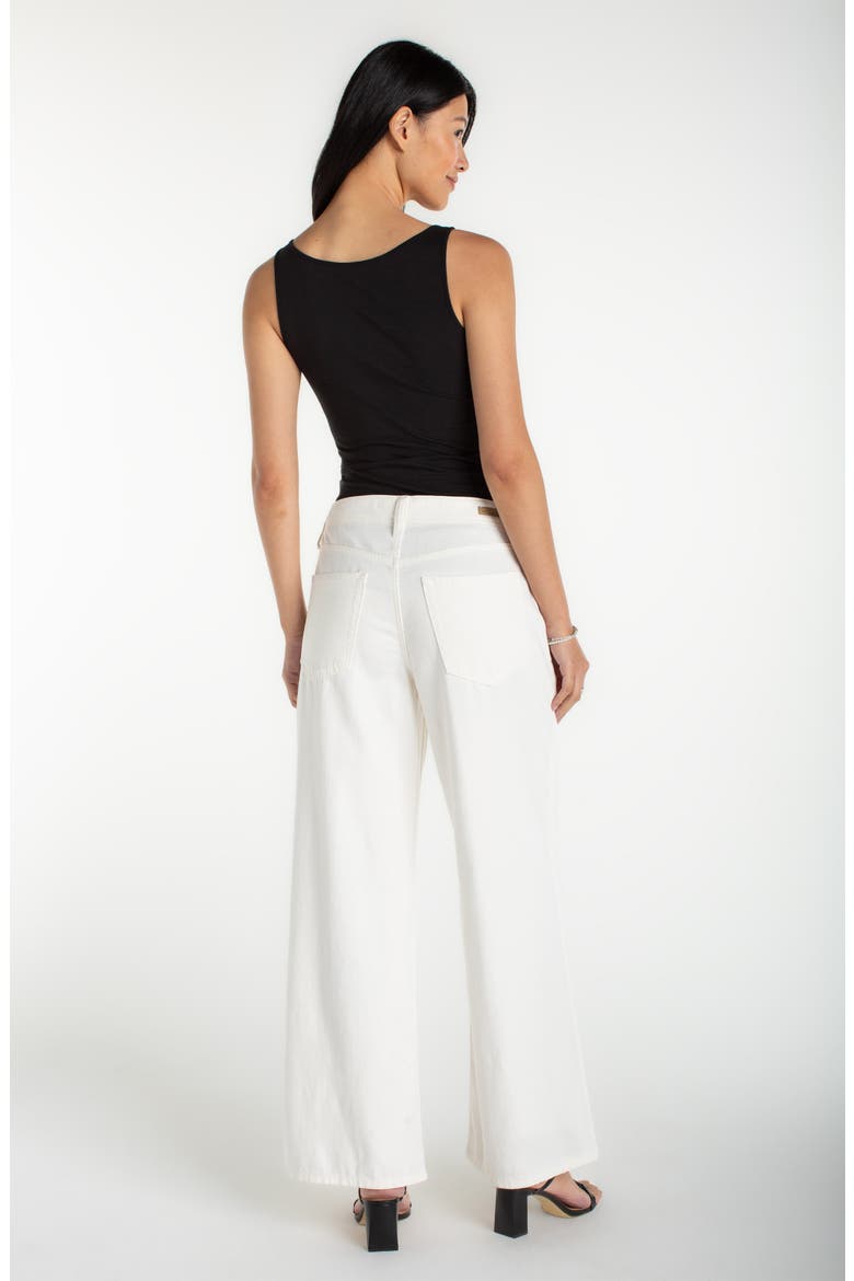 High Waist Wide Leg Jeans, Alternate, color, WHITE