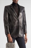 McQueen Tailored Leather Jacket