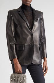 McQueen Tailored Leather Jacket