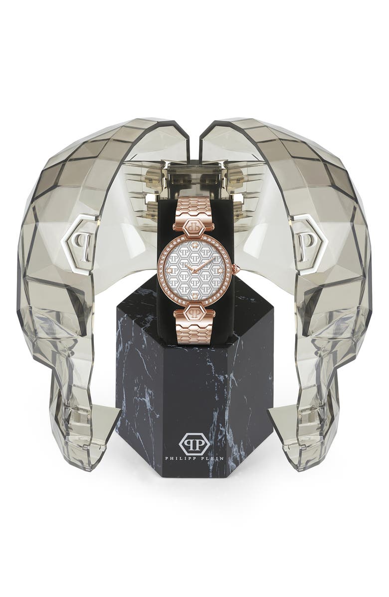 PHILIPP PLEIN Plein Couture Bracelet Watch, 32mm, Alternate, color, Ip Rose Gold