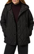 Bernardo Ashbury Diamond Quilted Hooded Liner Jacket