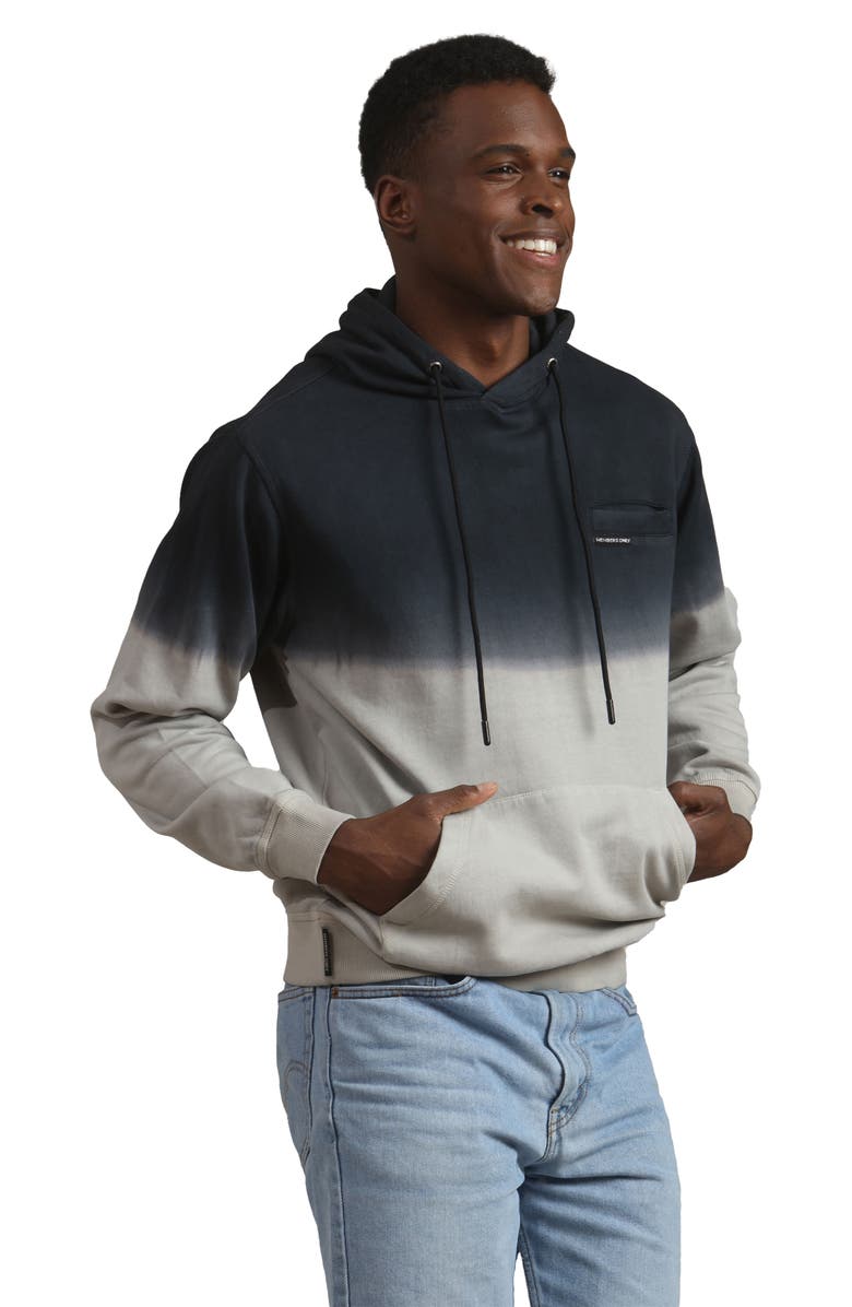 Members Only Emerson Ombre Hooded Sweatshirt, Alternate, color, Grey