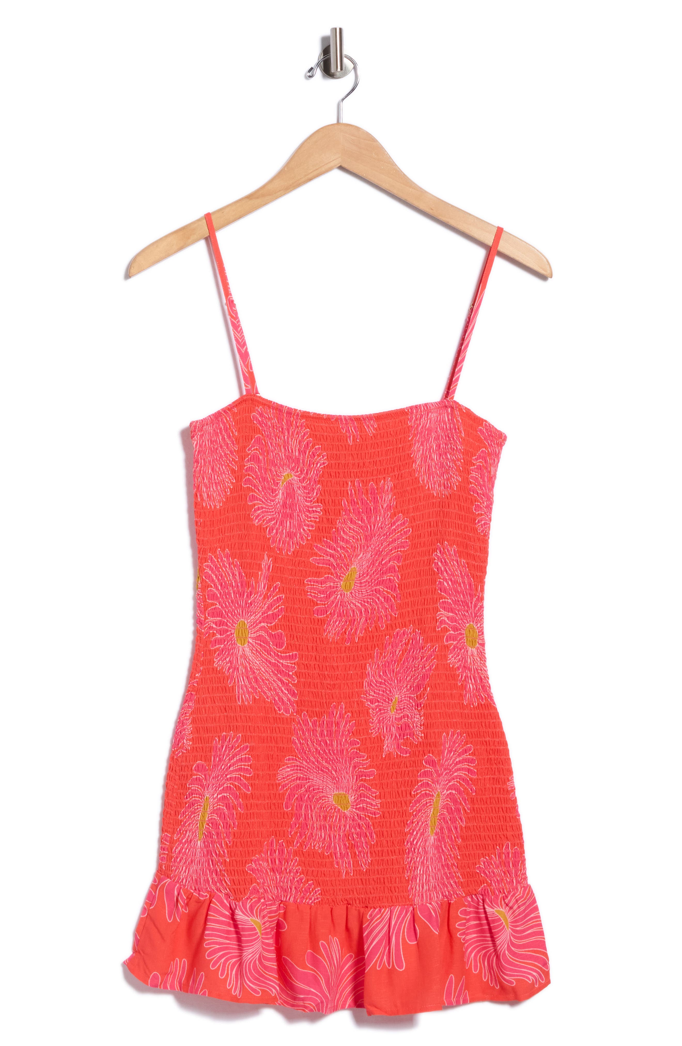 Zephyra Smocked Cover-Up Dress