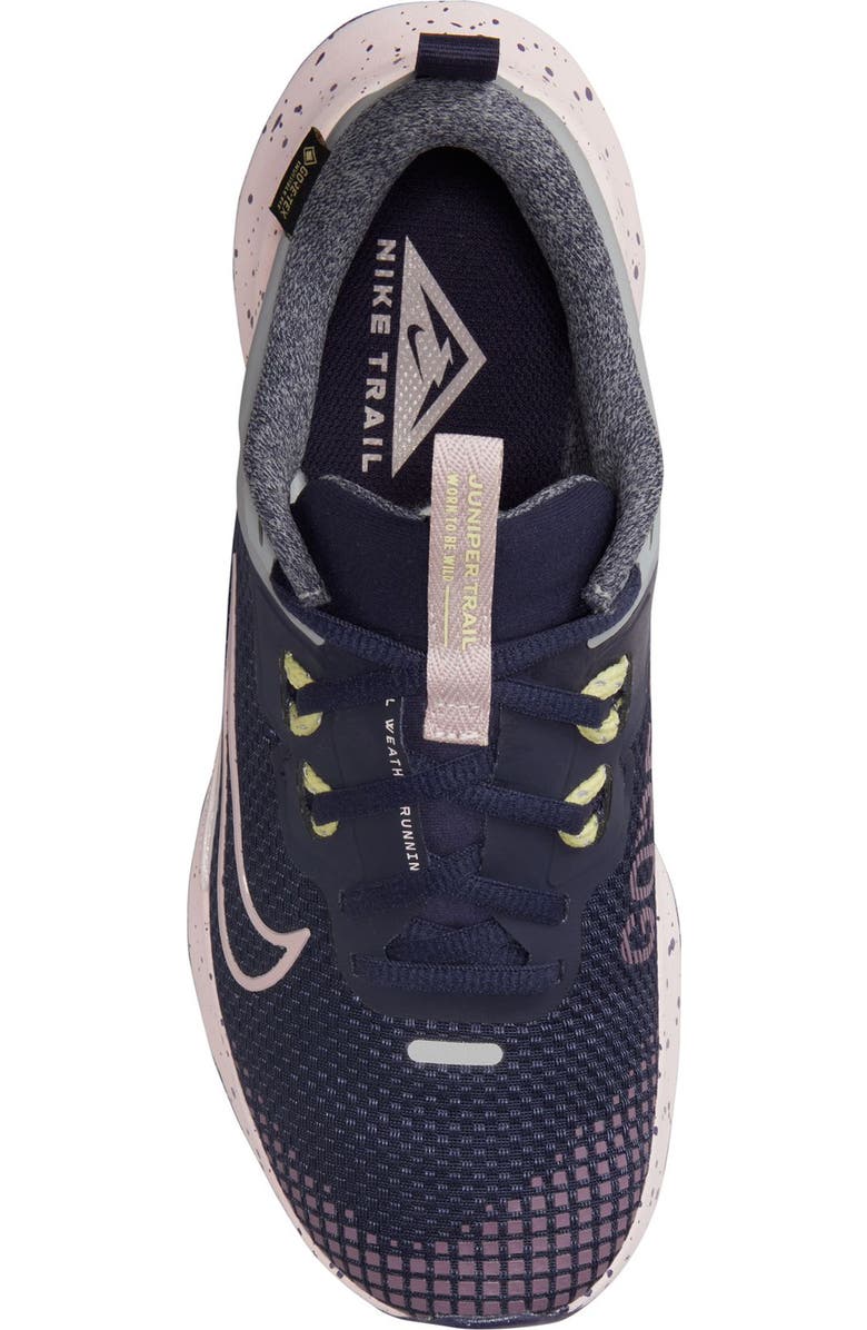 Nike Juniper Trail 2 Gore-Tex<sup>®</sup> Waterproof Trail Running Shoe, Alternate, color, Purple/ Platinum