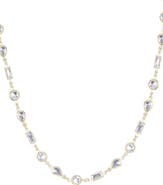 Adornia Mixed Shape Cubic Zirconia Station Necklace