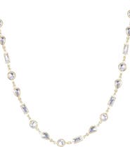 Adornia Mixed Shape Cubic Zirconia Station Necklace