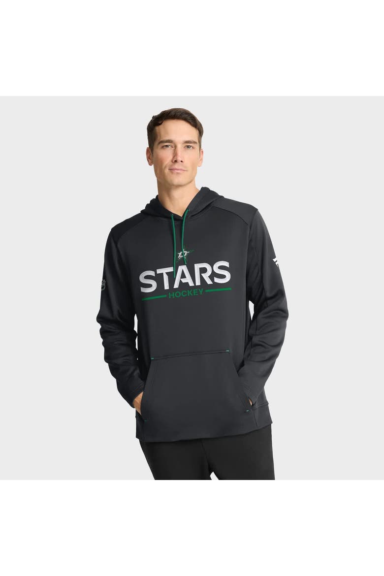 Men's Fanatics Black Dallas Stars Authentic Pro Rink Hoodie, Main, color, Black