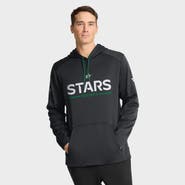 FANATICS Men's Fanatics Black Dallas Stars Authentic Pro Rink Hoodie