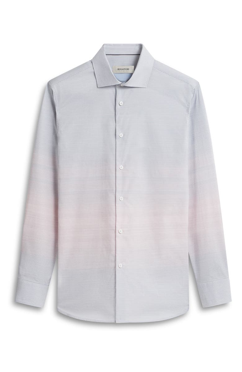 Bugatchi Axel Shaped Fit Woven Button-Up Shirt, Alternate, color, Periwinkle