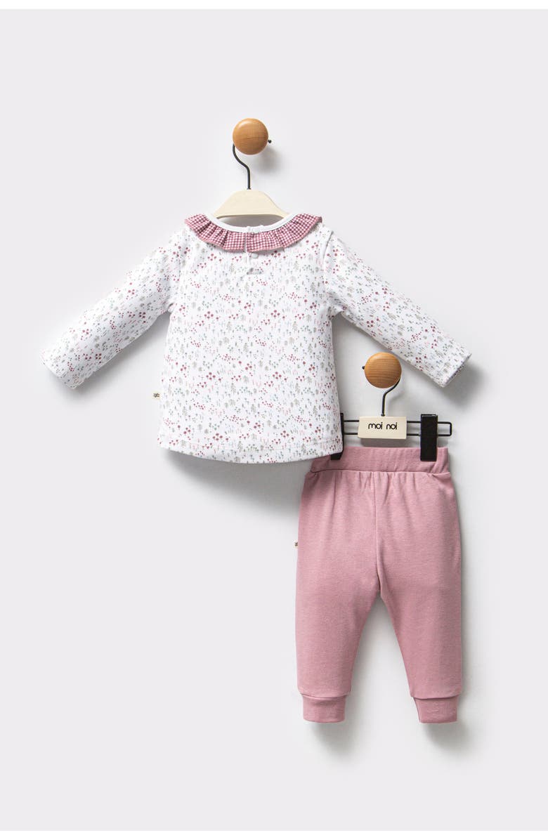 moi noi Flower Garden Outfit Set, Alternate, color, Pink