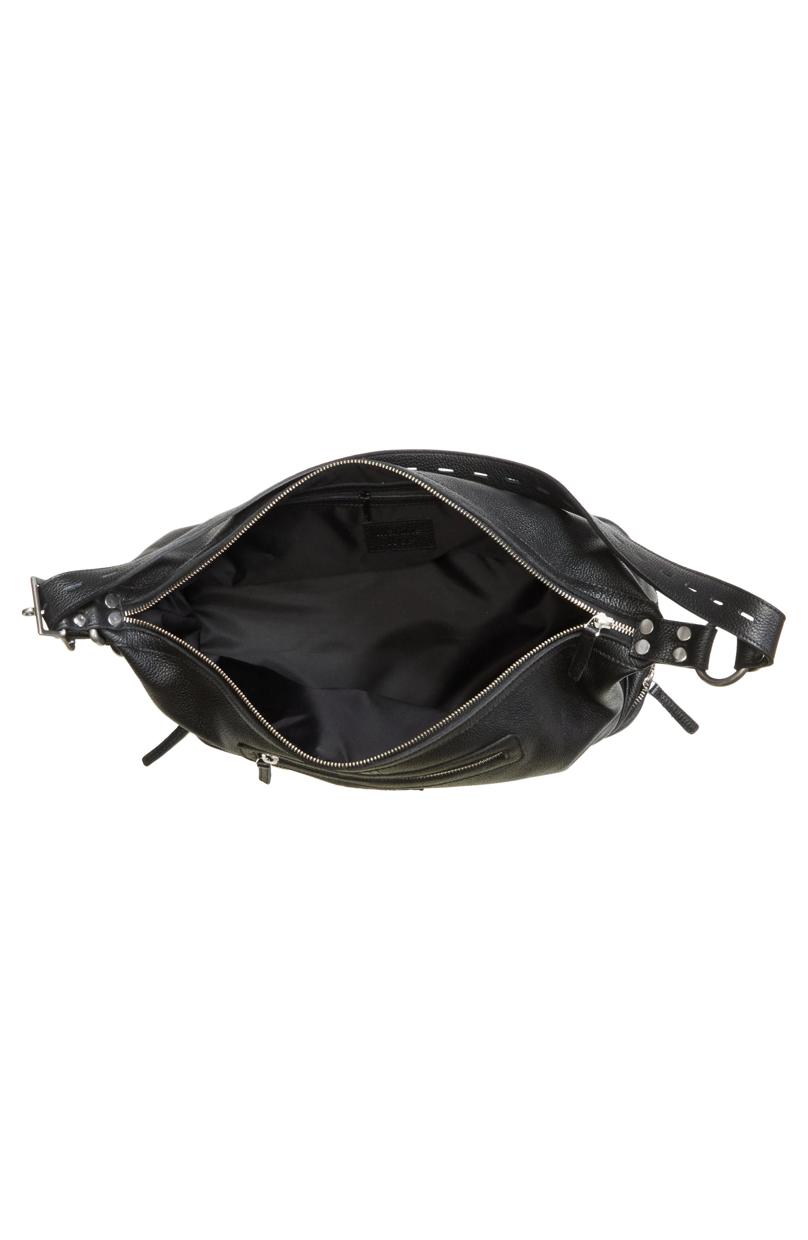 Martine Rose Bondage Leather Bag, Alternate, color, Black