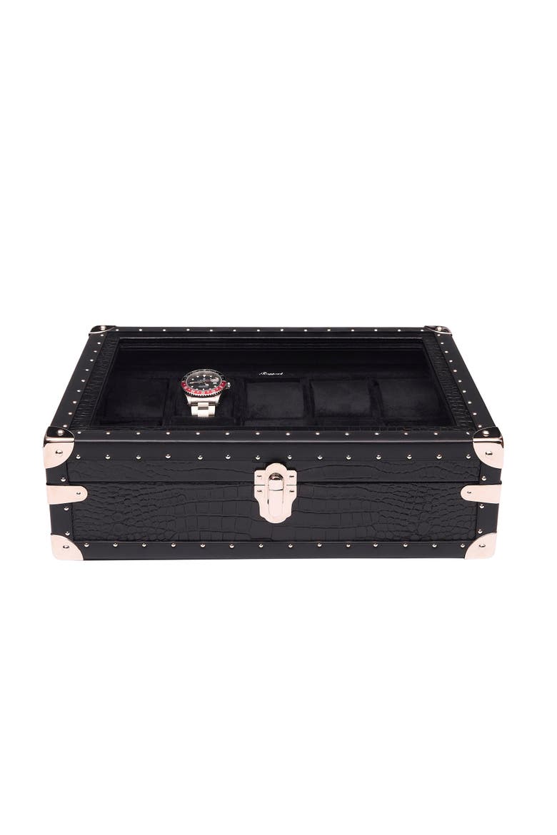 Brompton Optic Ten Watch Box, Alternate, color, Black