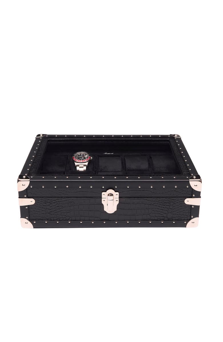 Rapport London Brompton Optic Ten Watch Box, Alternate, color, Black