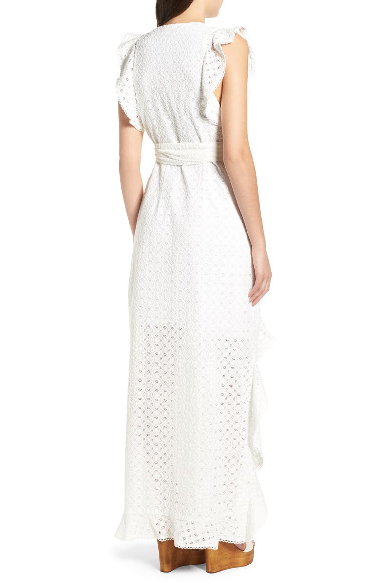 AFRM Andrea Ruffle Wrap Dress, Alternate, color,