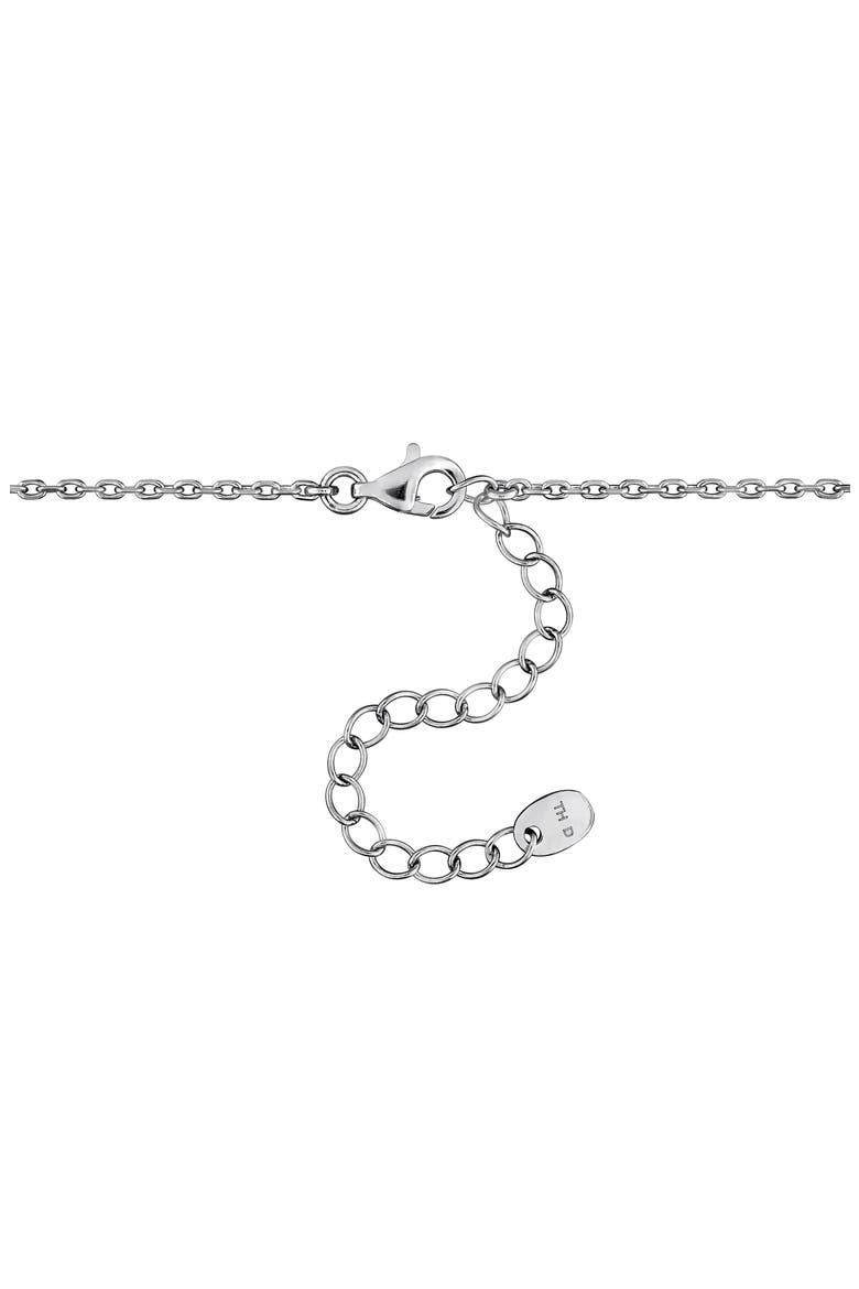 Lab Created Pink Sapphire & White Sapphire Pendant Necklace, Alternate, color, PINK