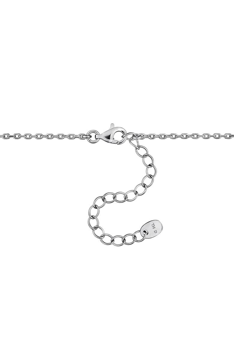 DELMAR Lab Created Pink Sapphire & White Sapphire Pendant Necklace, Alternate, color, Pink