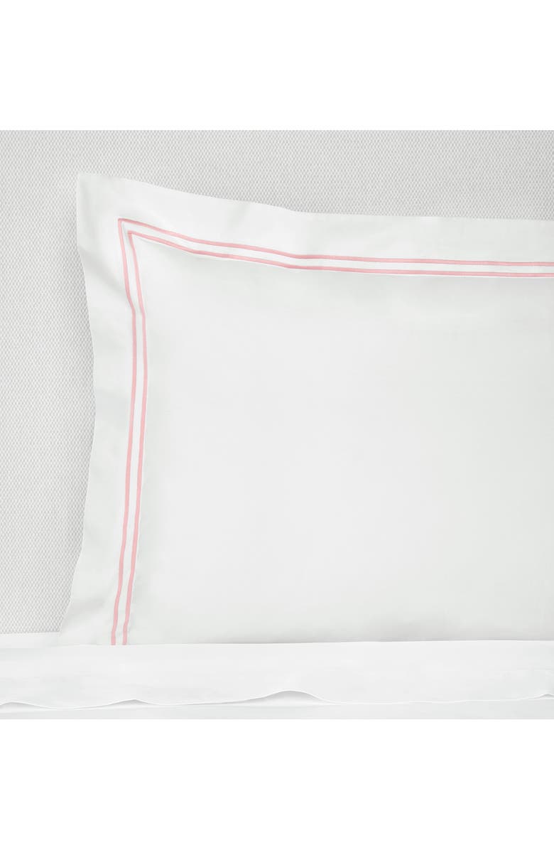SFERRA Grande Hotel Boudoir Sham, Alternate, color, White/Pink