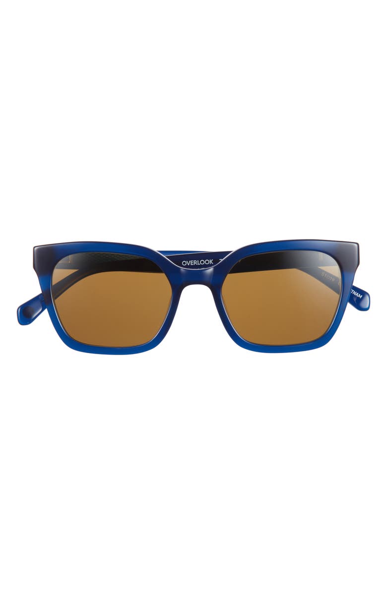 eyebobs Overlook 50mm Polarized Cat Eye Sunglasses, Main, color, Midnight Blue / Brown