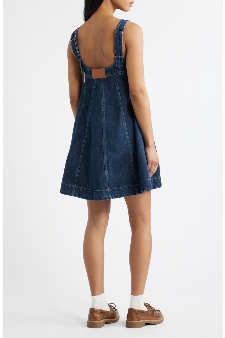 Immy Denim Minidress, Alternate, color, BLUE