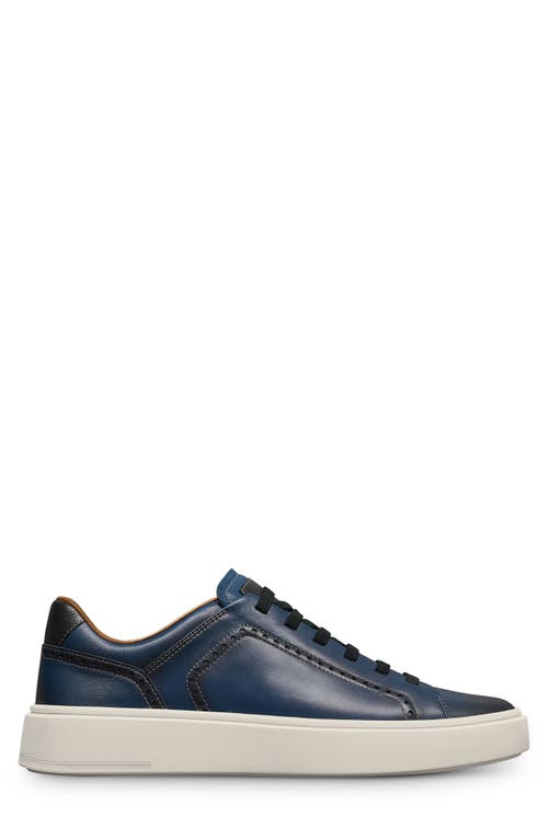 Allen Edmonds Oliver Brogue Sneaker In Navy