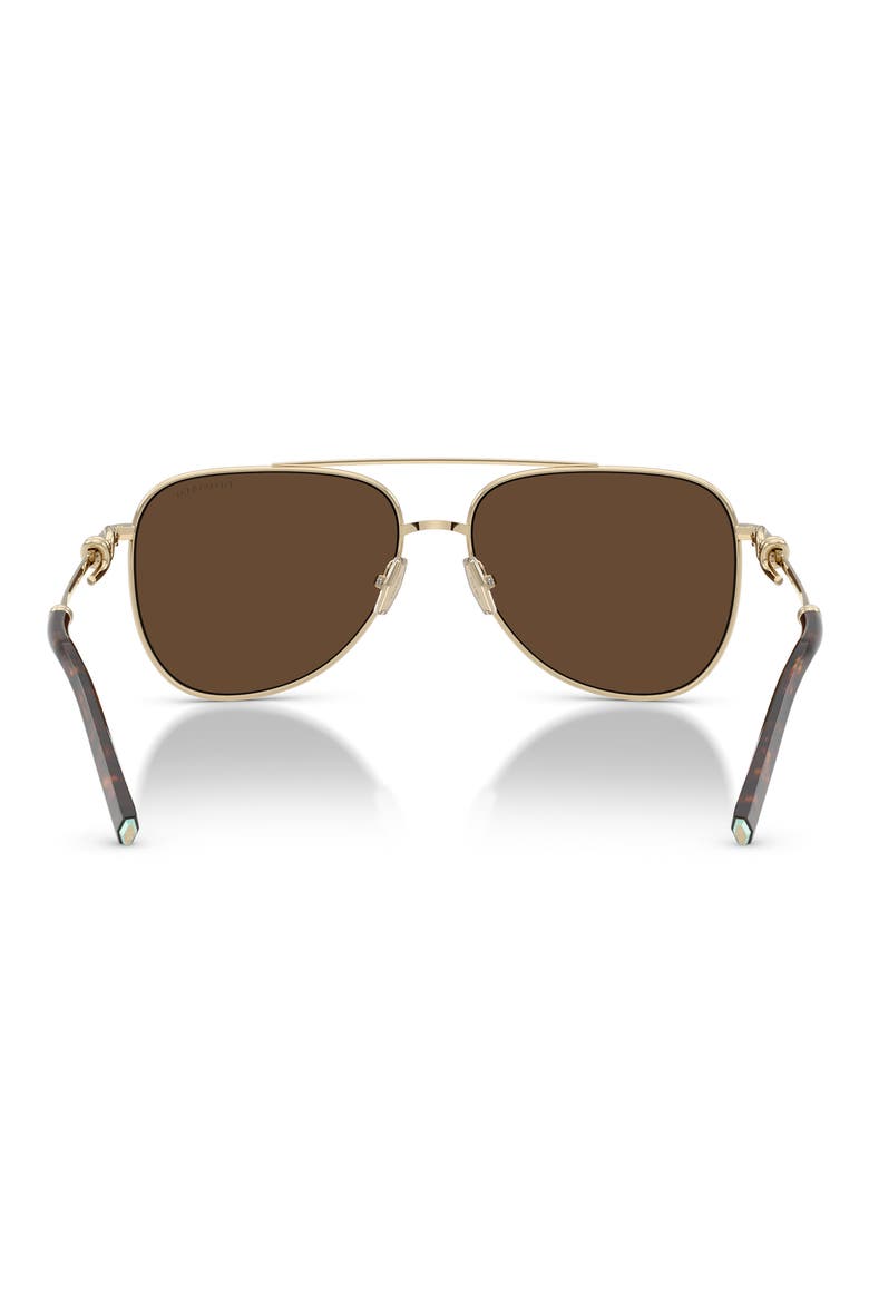 59mm Pilot Sunglasses, Alternate, color, PALE GOLD / LIGHT BROWN